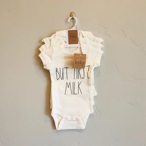 RAE DUNN 3 Piece Baby Onesie Set